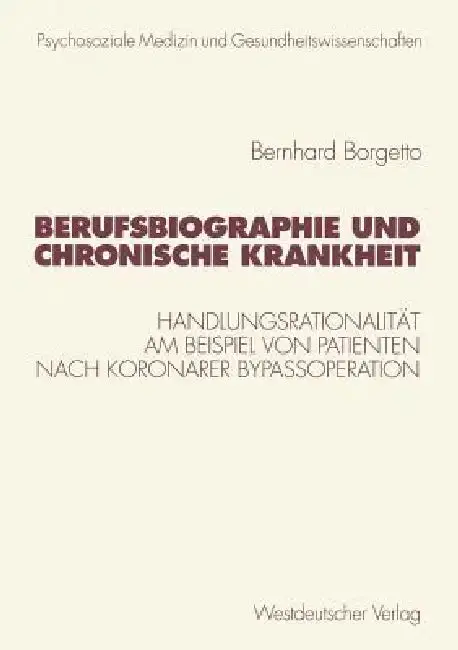 Cover of Berufsbiographie Und Chronische Krankheit