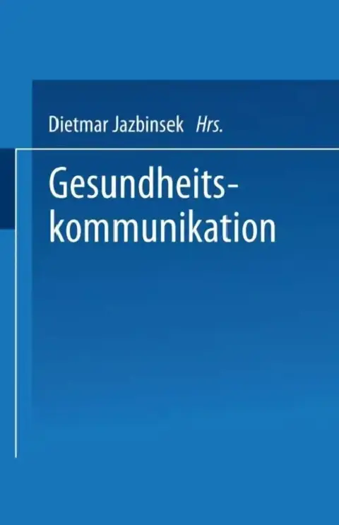 Cover of Gesundheitskommunikation