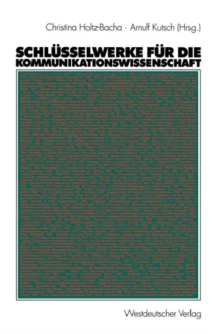 Cover of Schlüsselwerke Für Die Kommunikationswissenschaft