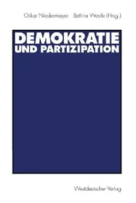 Cover of Demokratie Und Partizipation