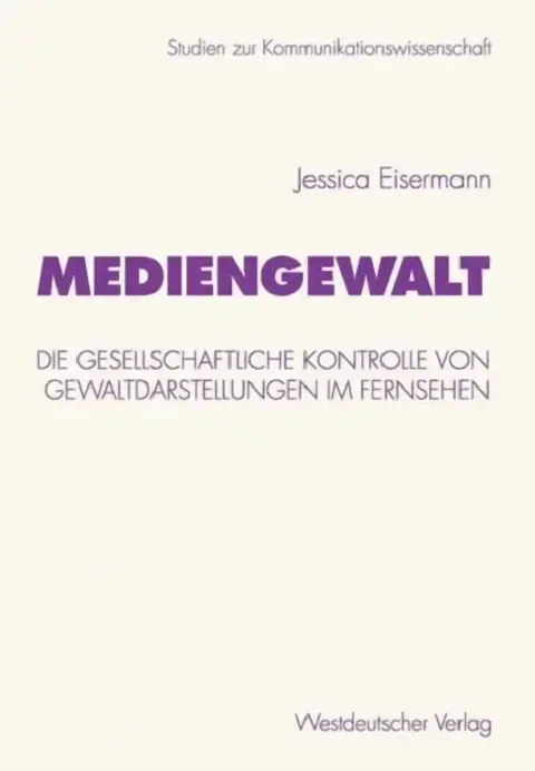 Cover of Mediengewalt