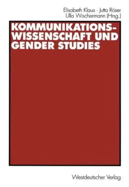 Cover of Kommunikationswissenschaft Und Gender Studies