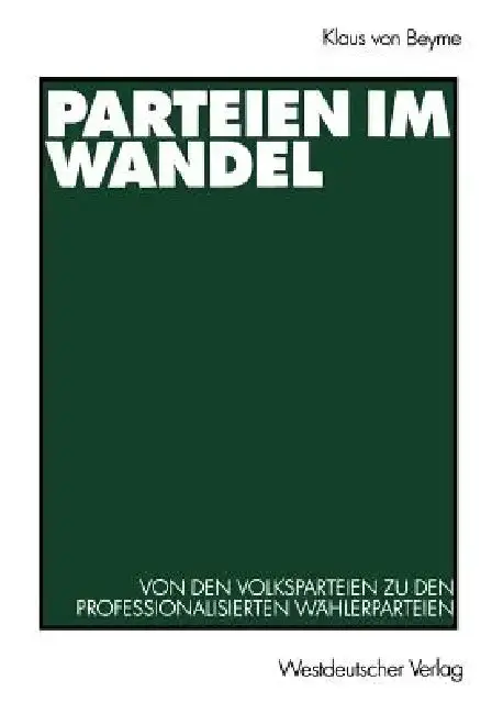 Cover of Parteien Im Wandel
