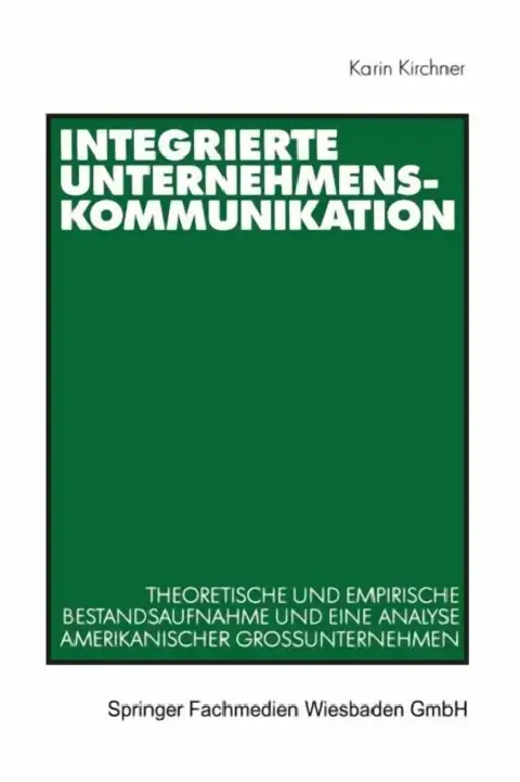 Cover of Integrierte Unternehmenskommunikation