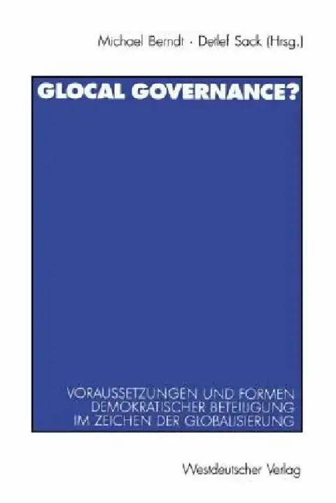 Cover of Glocal Governance?