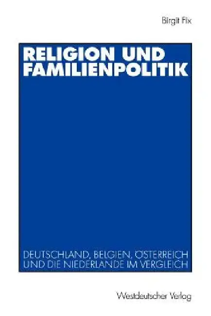 Cover of Religion Und Familienpolitik