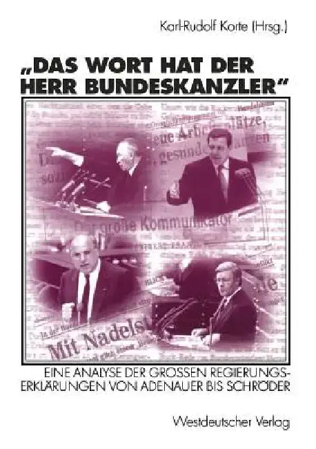 Cover of Das Wort Hat Der Herr Bundeskanzler