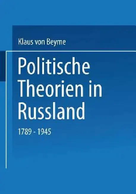 Cover of Politische Theorien in Russland