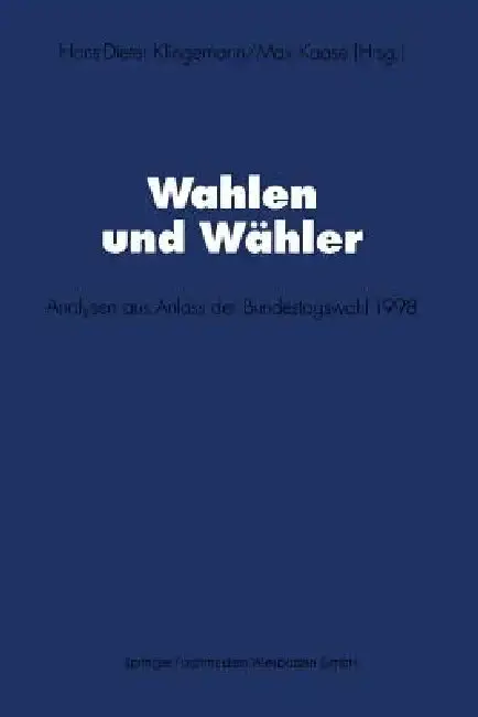 Cover of Wahlen Und Wähler
