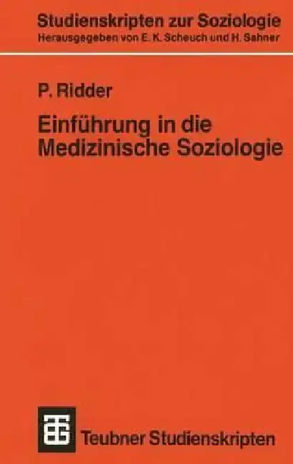 Cover of Einführung in Die Medizinische Soziologie