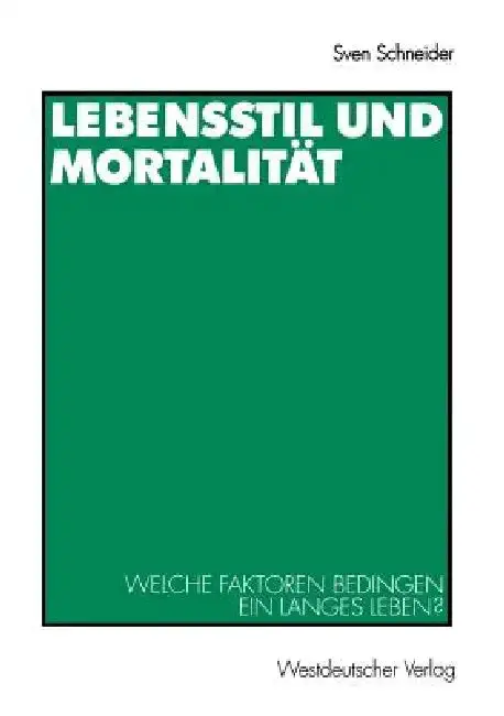 Cover of Lebensstil Und Mortalität