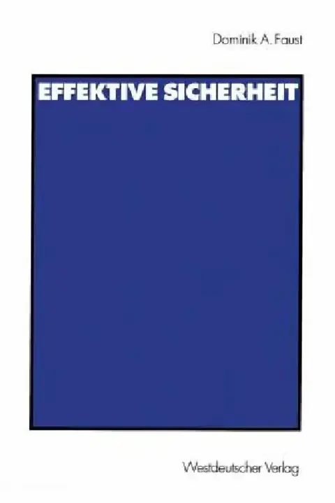 Cover of Effektive Sicherheit