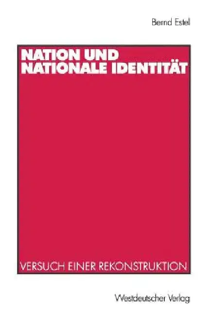 Cover of Nation Und Nationale Identität