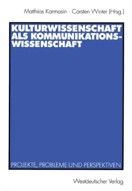 Cover of Kulturwissenschaft ALS Kommunikationswissenschaft