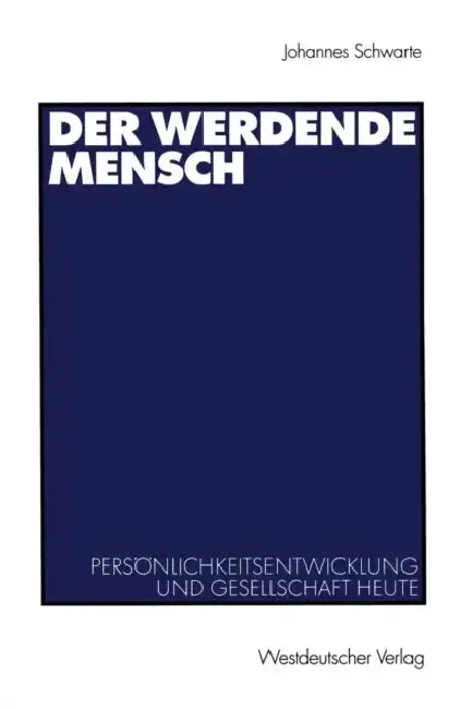 Cover of Der Werdende Mensch
