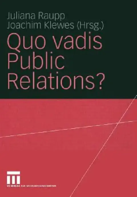 Cover of Quo Vadis Public Relations?