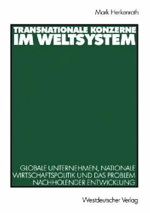 Cover of Transnationale Konzerne Im Weltsystem