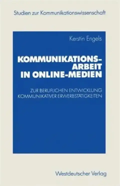 Cover of Kommunikationsarbeit in Online-Medien