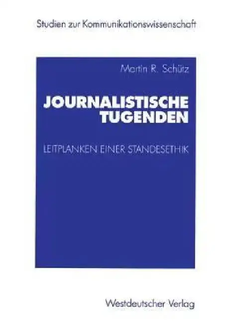 Cover of Journalistische Tugenden