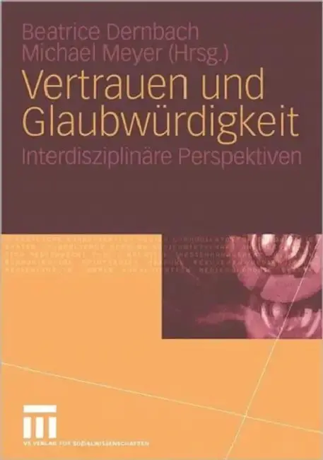 Cover of Vertrauen Und Glaubwürdigkeit