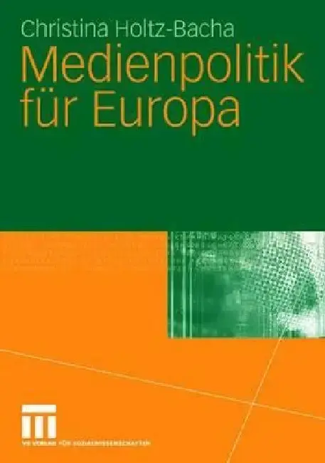 Cover of Medienpolitik Für Europa