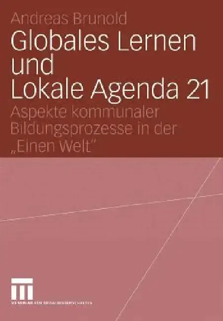 Cover of Globales Lernen Und Lokale Agenda 21
