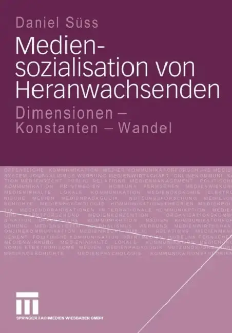 Cover of Mediensozialisation Von Heranwachsenden
