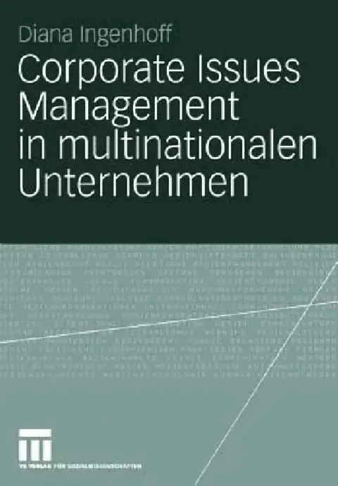 Cover of Corporate Issues Management in Multinationalen Unternehmen
