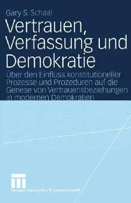 Cover of Vertrauen, Verfassung Und Demokratie