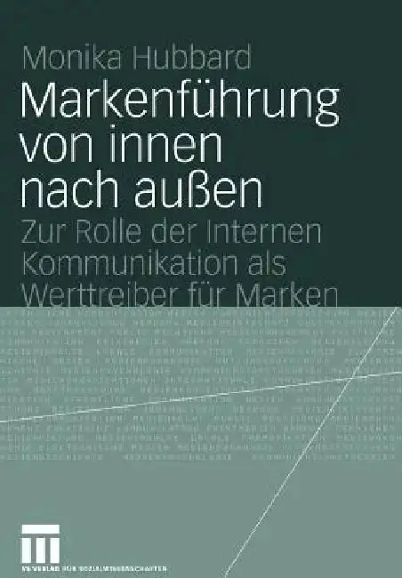 Cover of Markenführung Von Innen Nach Außen