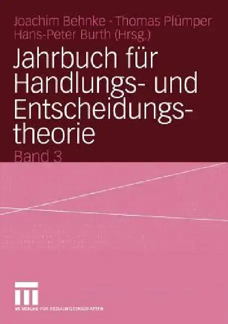 Cover of Jahrbuch Für Handlungs- Und Entscheidungstheorie