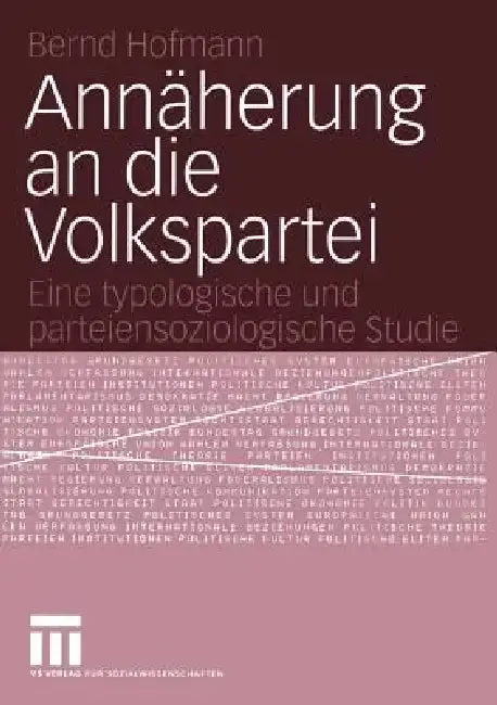 Cover of Annäherung an Die Volkspartei