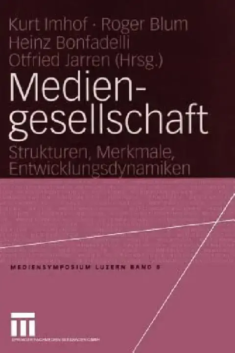Cover of Mediengesellschaft