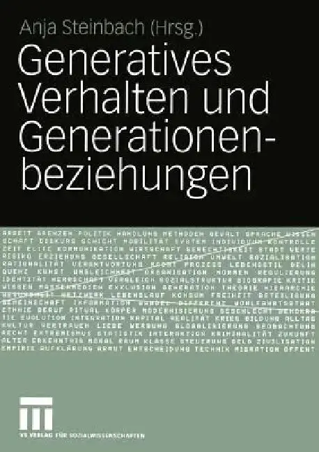Cover of Generatives Verhalten Und Generationenbeziehungen
