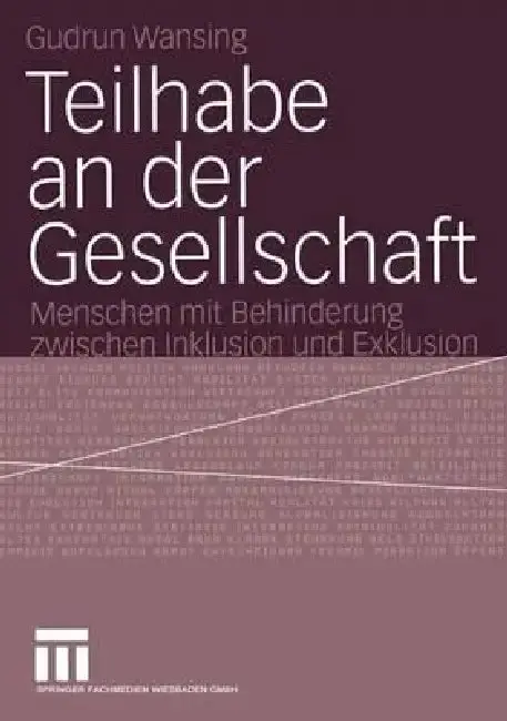 Cover of Teilhabe an Der Gesellschaft