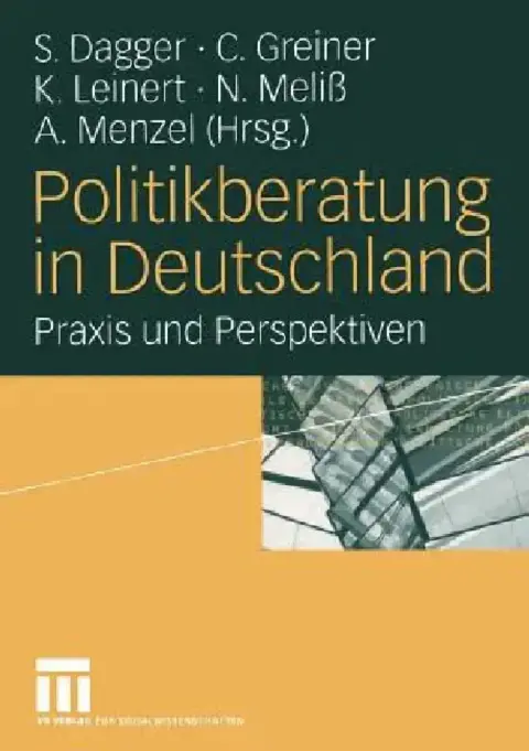 Cover of Politikberatung in Deutschland