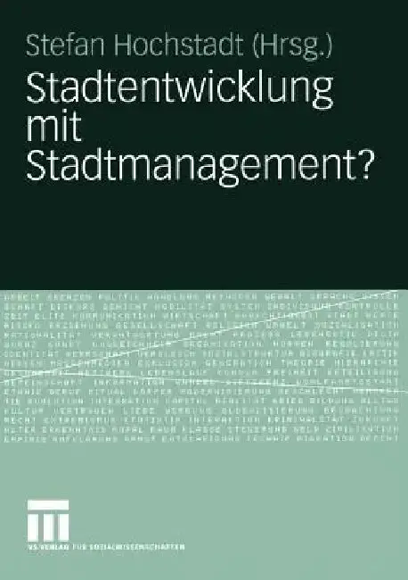 Cover of Stadtentwicklung Mit Stadtmanagement?