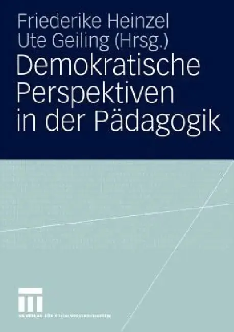 Cover of Demokratische Perspektiven in Der Pädagogik