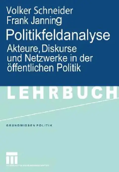 Cover of Politikfeldanalyse