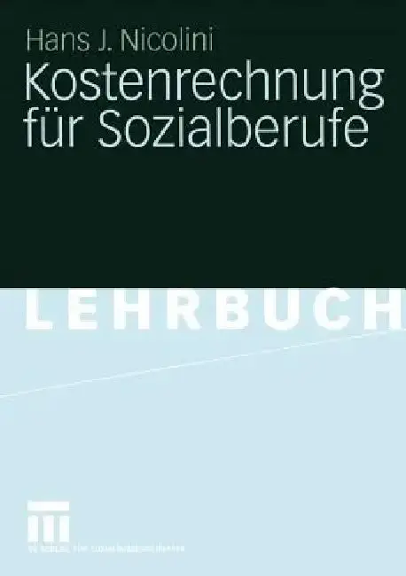 Cover of Kostenrechnung Für Sozialberufe