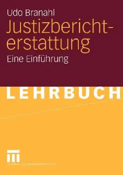Cover of Justizberichterstattung