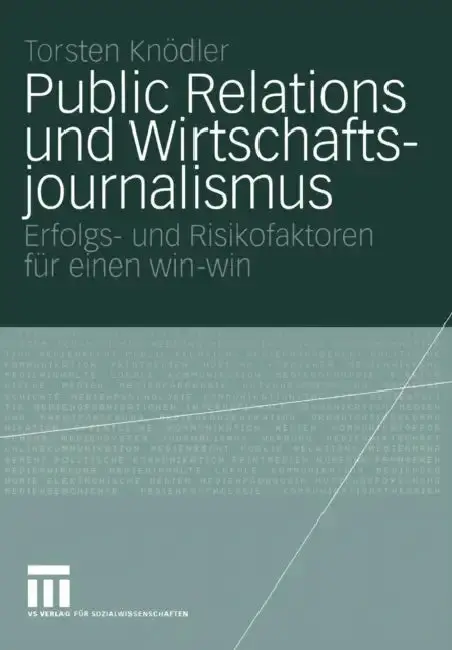 Cover of Public Relations Und Wirtschaftsjournalismus