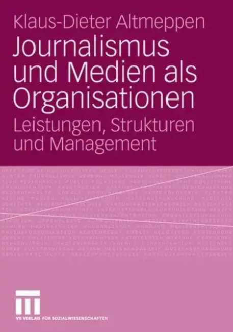 Cover of Journalismus Und Medien ALS Organisationen