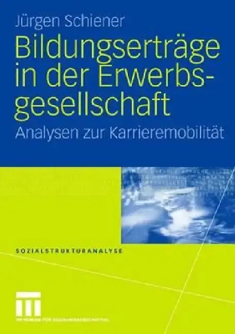 Cover of Bildungserträge in Der Erwerbsgesellschaft
