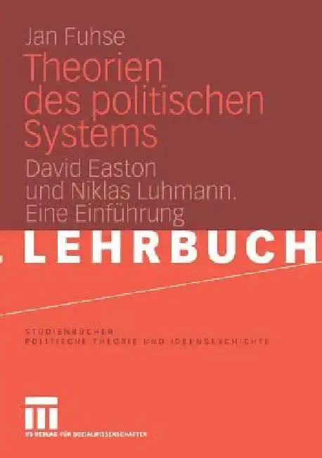 Cover of Theorien Des Politischen Systems