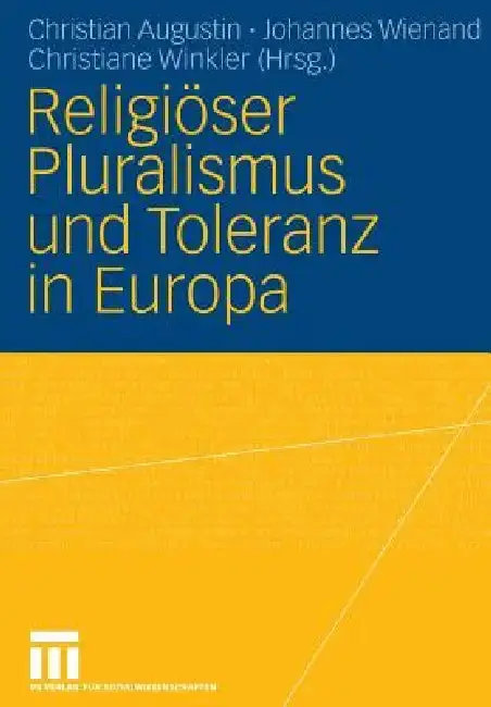 Cover of Religiöser Pluralismus Und Toleranz in Europa