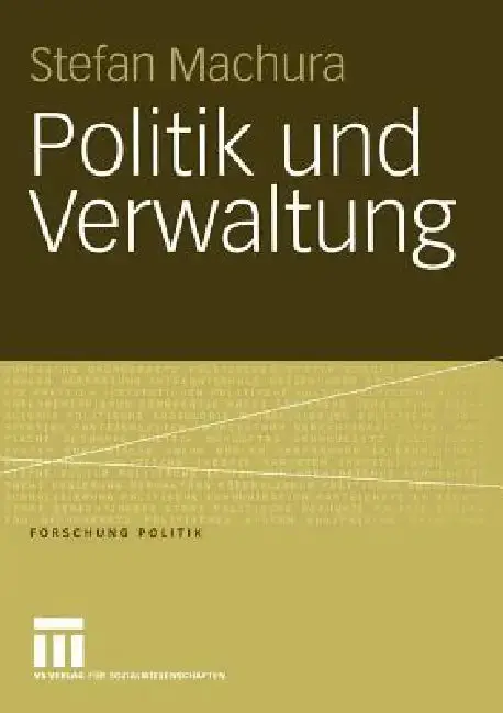 Cover of Politik Und Verwaltung