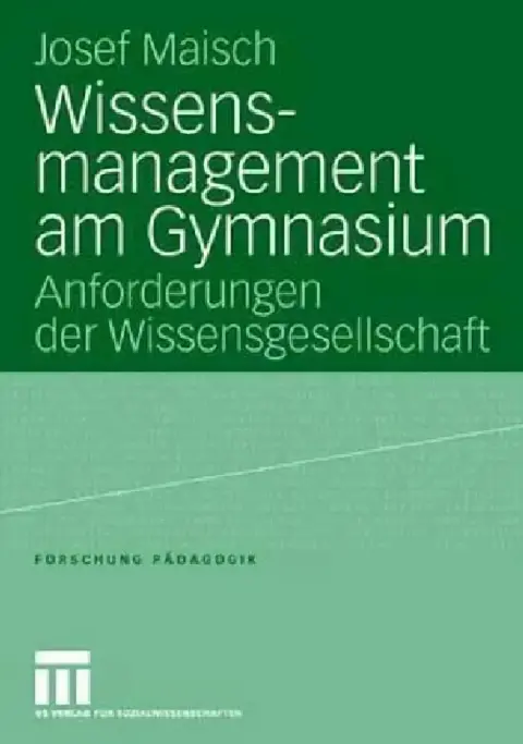 Cover of Wissensmanagement Am Gymnasium