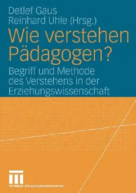 Cover of Wie Verstehen Pädagogen?