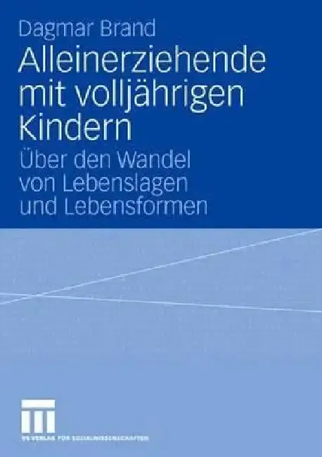 Cover of Alleinerziehende Mit Volljährigen Kindern